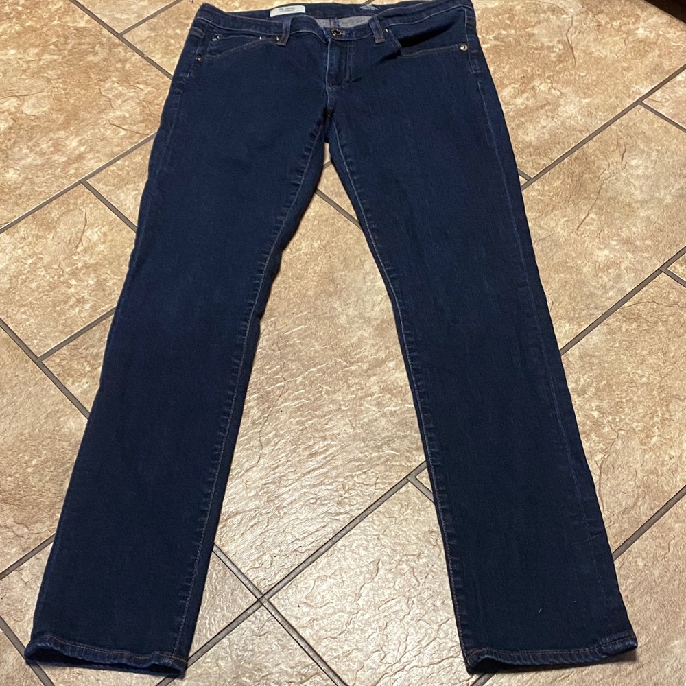 Ag Adriano Goldschmied Indigo Denim Slim Straight Jeans Size 30R
